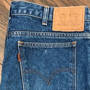 Vintage ORANGE tab Levis